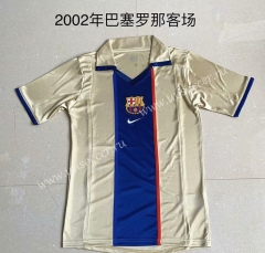 2002 Retro Version Barcelona Yellow Thailand Soccer Jersey AAA-AY
