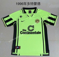 1996 Retro Version Borussia Dortmund Yellow Thailand Soccer Jersey AAA-AY