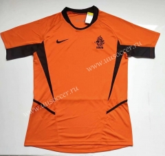 2002 Retro Version Netherlands Orange Thailand Soccer Jersey AAA-912