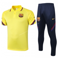 2020-2021 Barcelona Yellow Thailand Polo Uniform-815