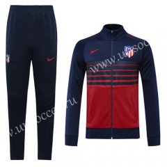 2020-2021 Atletico Madrid Red & Blue Thailand Soccer Jacket Uniform-815