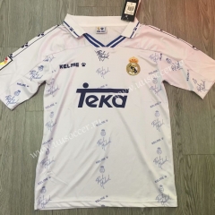 1994-1996 Retro Version Real Madrid White Thailand Soccer Jersey AAA