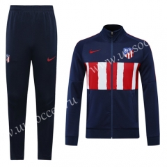 2020-2021 Atletico Madrid  Blue & White Thailand Soccer Jacket Uniform-815