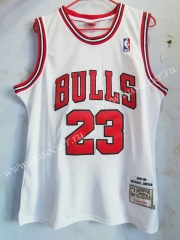 Mitchell&Ness NBA Chicago Bull White #23 Jersey