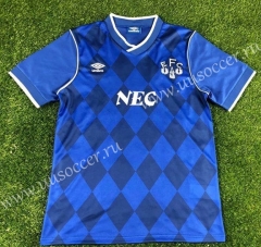 1986-87 Retro version Everton Home Blue Thailand Soccer Jersey AAA-503