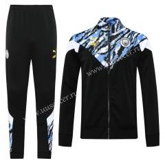 2020-2021 Classic Version Manchester City Black Thailand Soccer Jacket Uniform-815