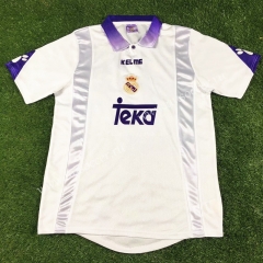 1997-1998 Retro Version Real Madrid White Thailand Soccer Jersey AAA-503
