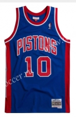 Mitchell&Ness NBA Detroit Pistons Blue #10 Jersey