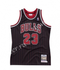 Mitchell&Ness NBA NBA Chicago Bull Red & Black Stripe #23 Jersey