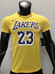NBA L.A. Lakers Yellow #23 Cotton T-shirt