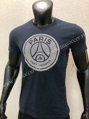 New Paris Black Cotton T-shirt