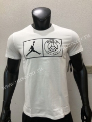 Jordan Paris White Cotton T-shirt
