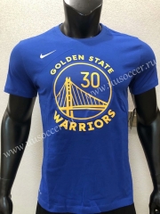 NBA Golden State Warriors Blue #30 Cotton T-shirt