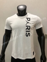 Paris SG White Cotton T-shirt