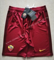 2020-2021 Roma Home Red Thailand Soccer Shorts