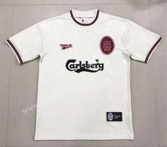 1996-1997  Retro Version Liverpool White Thailand Soccer Jersey AAA