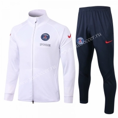 2020-2021 Paris SG White Thailand Soccer Jacket Uniform-815