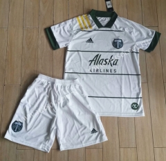 2020-2021 Portland Timbers White Soccer Uniform-710