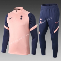 2020-2021 Tottenham Hotspur Pink Thailand Soccer Tracksuit Uniform-411