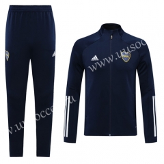 2020-2021 BOCA Juniors Royal Blue Soccer Jacket Uniform-LH