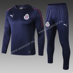 2020-2021 CD Guadalajara Blue Thailand Soccer Tracksuit Uniform-