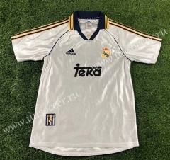 1998-2000 Retro Version Real Madrid White Thailand Soccer Jersey AAA-503