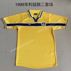 1999 Retro Version Leeds United 2nd Away Yellow Thailand Soccer jersey AAA-AY