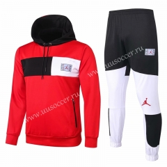 2020-2021 Jordan Paris SG Red Thailand Soccer Tracksuit Uniform With Hat-815