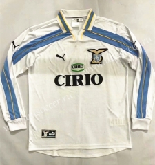 2000-2001 Retro Version SS Lazio Away White Thailand LS Soccer Jersey AAA-905