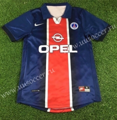 1998-1999 In stock Paris SG Home Blue Thailand Soccer Jersey-503