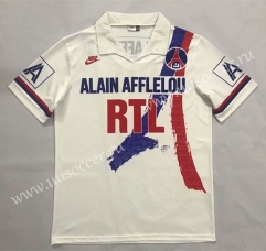 1990-1992 Paris SG Away White Thailand Soccer Jersey