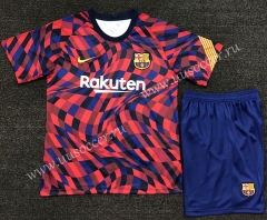 2020-2021 Barcelona Red & Black Soccer Uniform