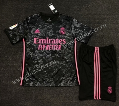 2020-2021 Real Madrid Away Black Soccer Uniform