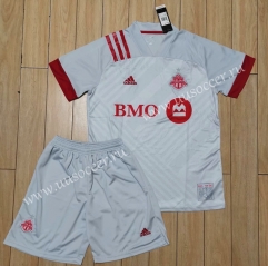 2020-2021 Toronto Gray & White Soccer Uniform-710