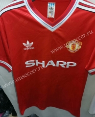 1986 Retro Version Manchester United Home Red Thailand Soccer Jersey AAA
