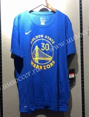NBA Golden State Warriors Blue #30 Cotton T-shirt