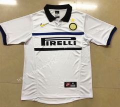 1998-1999 Retro Version Inter Milan Away White Thailand Soccer Jersey AAA-HR