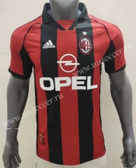 1998-2000 Retro Version AC Milan Home Red & Black Thailand Soccer Jersey AAA-416