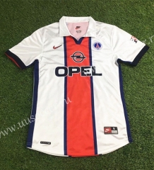 1998-1999 In stock Paris SG Away White Thailand Soccer Jersey-503
