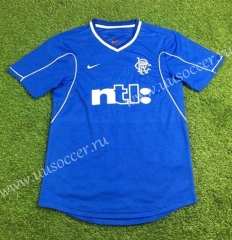 1999-2001 Rangers Home Blue Thailand Soccer Jersey AAA-503