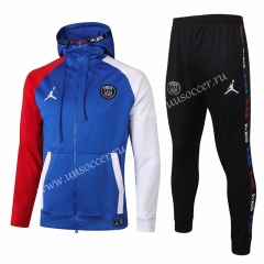 2020-2021 Jordan Blue Thailand Soccer Jacket Uniform With Hat-815