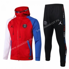 2020-2021 Jordan Red Thailand Soccer Jacket Uniform With Hat-815