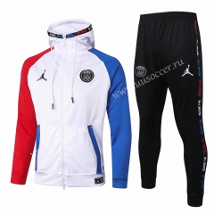 2020-2021 Jordan White Thailand Soccer Jacket Uniform With Hat-815