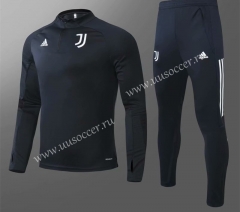 2020-2021 Juventus FC Cyan Thailand Soccer Tracksuit Uniform-GDP