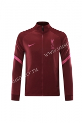 2020-2021 Liverpool Red With Pink Logo Soccer Jacket -815