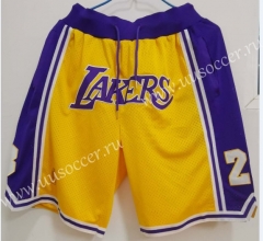 NBA 1978-2020 Los Angeles Lakers  Blue & Yellow Shorts
