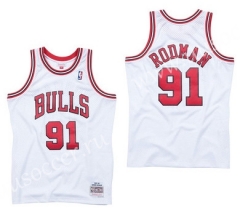 Mitchell&Ness NBA Chicago Bull White #91 Jersey