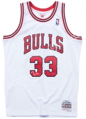 Mitchell&Ness NBA Chicago Bull White #33 Jersey