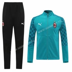 2020-2021 AC Milan Sky Blue Traning Thailand Soccer Jacket Uniform-LH