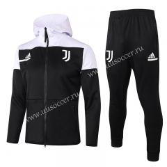 2020-2021 Juventus Black Thailand Soccer Jacket Uniform With Hat-815